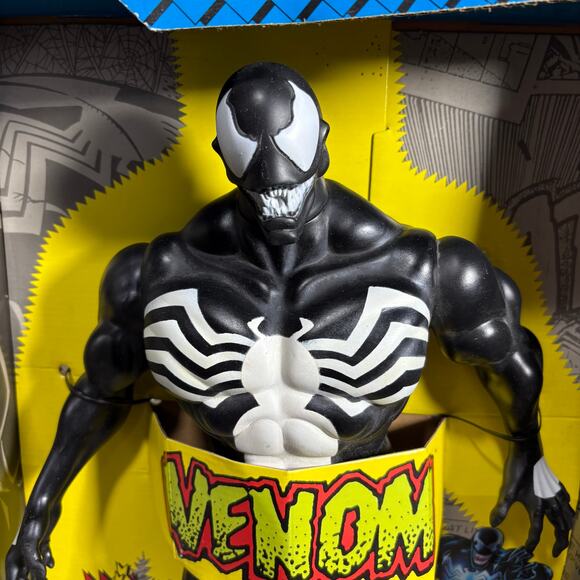Vintage New In Box Marvel Venom Supersize Action Figure - Toy Biz 1991 - Comic - Picture 2 of 9